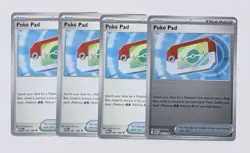 4x Poke Pad 081/088 x4 - NM Perfect Order Pokemon Playset ME03 - Image 1