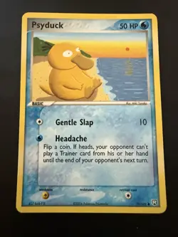 Pokemon TCG 2004 Team Rocket Returns Psyduck 70/109 Non Holo Near Mint - Image 1