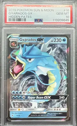 POKEMON GYARADOS GX 16/68 HIDDEN FATES ULTRA RARE HOLO 230HP STAGE 1 PSA 10 - Image 1