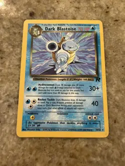 Dark Blastoise 20/82 NON Holo Pokemon TCG Team Rocket Set - Image 1