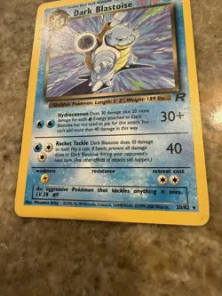 Dark Blastoise 20/82 NON Holo Pokemon TCG Team Rocket Set - Image 4
