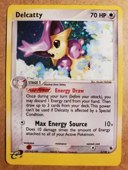 Pokemon TCG - Delcatty 5/109 - EX Ruby and Sapphire - Holo Rare - DMG - Image 1