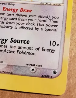Pokemon TCG - Delcatty 5/109 - EX Ruby and Sapphire - Holo Rare - DMG - Image 5