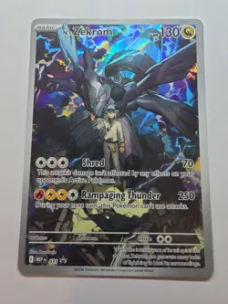 N's Zekrom 031 Pokemon TCG Mega Evolution Black Star Promo Holo NM - Image 1