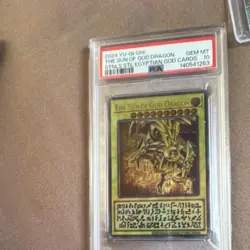 Yu-Gi-Oh PSA10 The Sun of God Dragon Stainless Steel Egyptian God Cards 2024 - Image 3