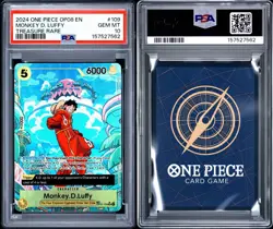 One Piece Monkey D. Luffy Sequential Treasure Rare PSA 10 Gem Mint Op08, Op13 - Image 4