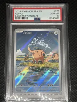 Pokemon TCG Cufant Holo Rare Illustration Card 076/064 Sv: Shrouded Fable PSA 10 - Image 1
