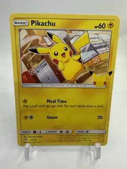 Pokemon TCG Pikachu McDonalds Promo Card 25/25 25th Anniversary NON HOLO - Image 1