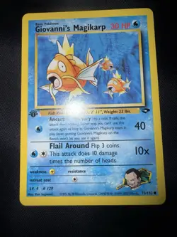 Giovanni's Magikarp Gym Challenge 1st Edition Common 73/132 Pokemon Card NM - Image 1