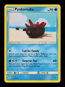 Pyukumuku 53/214 Uncommon Asako Ito Unbroken Bonds Pokemon Cards - Image 1