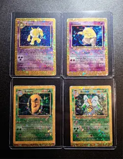 Vintage Pokemon GOLD Vending Machine Sticker Cards WOTC 8 cards lot HOLO - Image 1