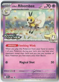 Lillie's Ribombee (Prerelease) SV: Promo Cards 183 Pokemon Card Holo - Image 1