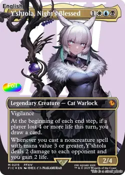 Y'shtola, Night's Blessed (Borderless) (Surge Foil) EN [FIC - 215] - NM TCG MTG - Image 1