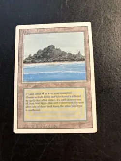 MTG Magic the Gathering Tropical Island Dual Land Revised Edition MP - Image 1