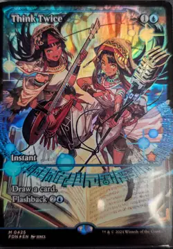 MTG - Think Twice #0425 - SHOWCASE ANIME FOIL - ENGLISH - NM - Image 1