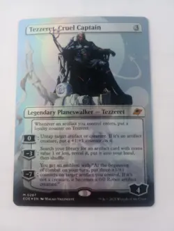 Magic MTG #0287 Tezzeret, Cruel Captain Foil Edge of Eternities Borderless Myth - Image 1
