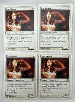 Soul Warden x4 MTG Ninth 9th Edition 4x Magic Excellent Light Play EX LP - Image 1