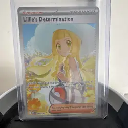 Pokemon Lillie's Determination Me01: Mega Evolution 184/132 Holo SIR Trainer - Image 1