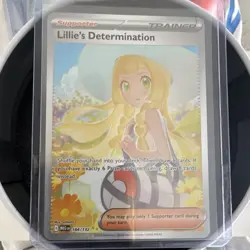 Pokemon Lillie's Determination Me01: Mega Evolution 184/132 Holo SIR Trainer - Image 3