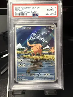 PSA 10 | Pokemon Shrouded Fable Cufant Illustration Rare 076/064 - Image 1