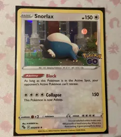 Pokemon TCG Pokemon Go Holo #055 Snorlax - Image 1