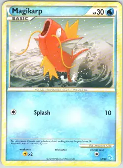 Magikarp (#12) 12/30 Common HGSS Trainer Kit: Gyarados & Raichu Pokemon NM - Image 1