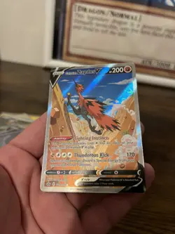 Pokemon Galarian Zapdos v Alternate Art 174/198 Chilling Reign NM - Image 3