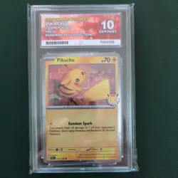 Pikachu 051/162 30th Anniversary Stamped 2026 Pokemon Day Promo ACE 10 - Image 1