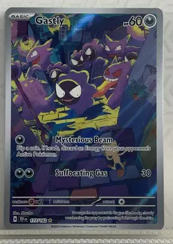 Pokemon Gastly 177/162 SV05 Temporal Forces Illustration Rare - Image 1