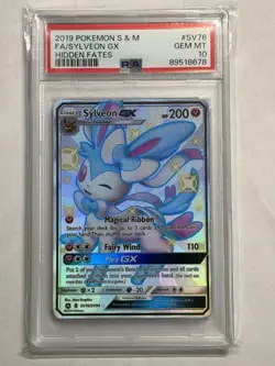 Sylveon GX SV76/SV94 Shiny Vault Hidden Fates Pokemon English PSA 10 GEM - Image 1