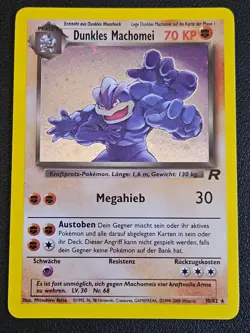 Dark Machamp 10/82 German Holo Rare Dunkles Machomei Pokemon Rocket LP+ - Image 1