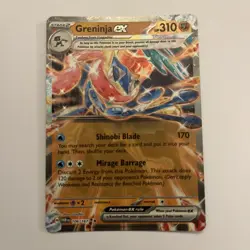 Greninja ex 106/167 Pokemon Scarlet & Violet Twilight Masquerade Double Rare - Image 1