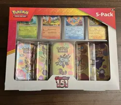 Pokemon TCG Scarlet & Violet 151 Mini Tins Costco Bundle, 5 Pack - Sealed - Image 1