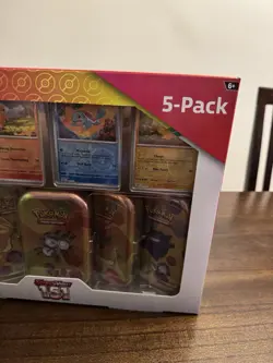 Pokemon TCG Scarlet & Violet 151 Mini Tins Costco Bundle, 5 Pack - Sealed - Image 4
