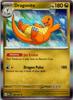 Dragonite 149/165 Rare 151 Pokemon Near Mint - Image 1