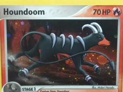 Pokemon 2005 Houndoom 7/115 Unseen Forces Holo - Image 2