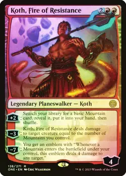 MTG - Koth, Fire of Resistance - Foil - ONE - Magic the Gathering - Image 1