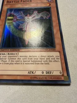 Yu-Gi-Oh Battle Fader CT07-EN009 Super Rare Limited Edition Heavy Play A - Image 4