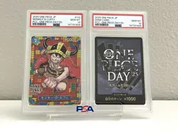 PSA 10 Sequential Luffy ONE PIECE Day 2025 P-110 DON PROMO 2 Card Set JPN - Image 1