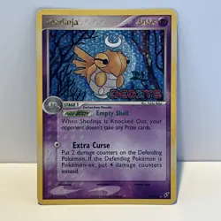 Pokemon TCG Shedinja EX Deoxys Reverse Holo Rare Card 14/107 Stamp MP - Image 1