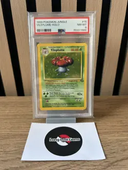 PSA 8 Vileplume 15/64 Jungle Set Pokemon Card MINT - Image 1