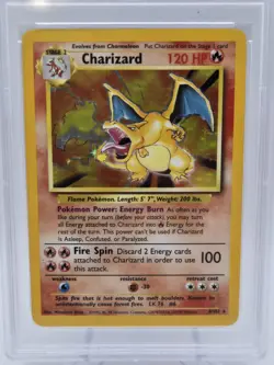 Pokemon Base Set Charizard Holo Rare Card 4/102 PSA 6 🔥📈 - Image 3