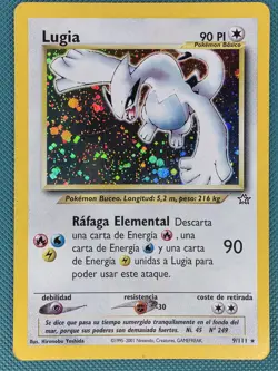 Spanish Lugia 9/111 Holo Rare Neo Genesis Wotc 2000 Pokemon Card MP - Image 1