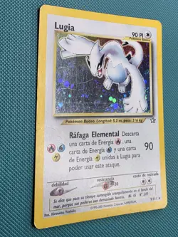 Spanish Lugia 9/111 Holo Rare Neo Genesis Wotc 2000 Pokemon Card MP - Image 3