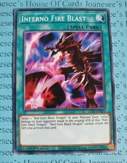 Inferno Fire Blast LDS1-EN016 Common Yu-Gi-Oh Card 1st Edition New - Image 1