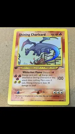 Work of art by a fan of Charizard Shinning Charizard 107/105 1st Edition - Image 5