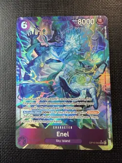 2026 ONE PIECE Card Enel SR OP15-060 Adventure on KAMI’s Island NM Alt Art - Image 1