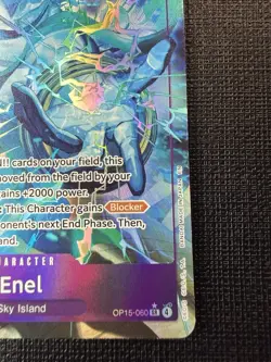2026 ONE PIECE Card Enel SR OP15-060 Adventure on KAMI’s Island NM Alt Art - Image 5