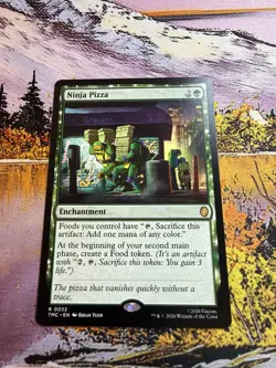 Ninja Pizza TMC NM MTG Magic The Gathering TMNT - Image 2
