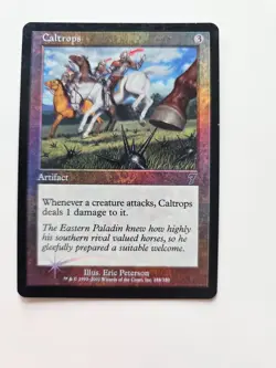 Magic the Gathering (MTG) Caltrops Foil 7th Edition LP - Image 1